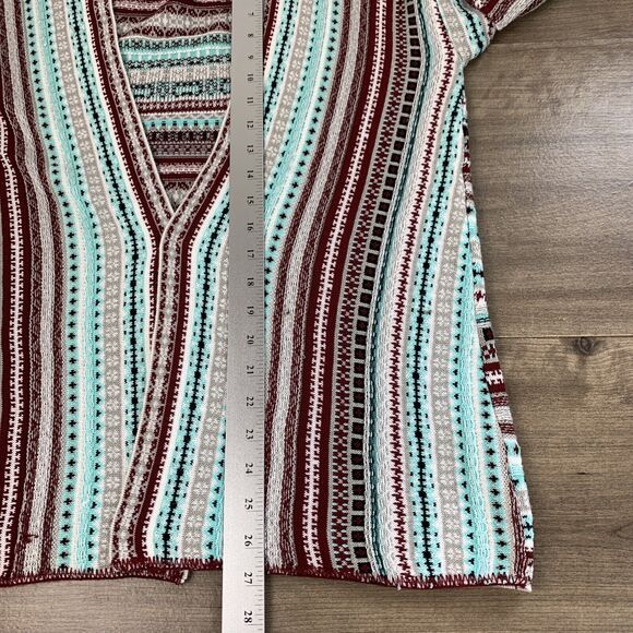 VTG Myan Womens Cardigan Sweater Size Medium Long Sleeve Open Front Striped - Picture 4 of 8